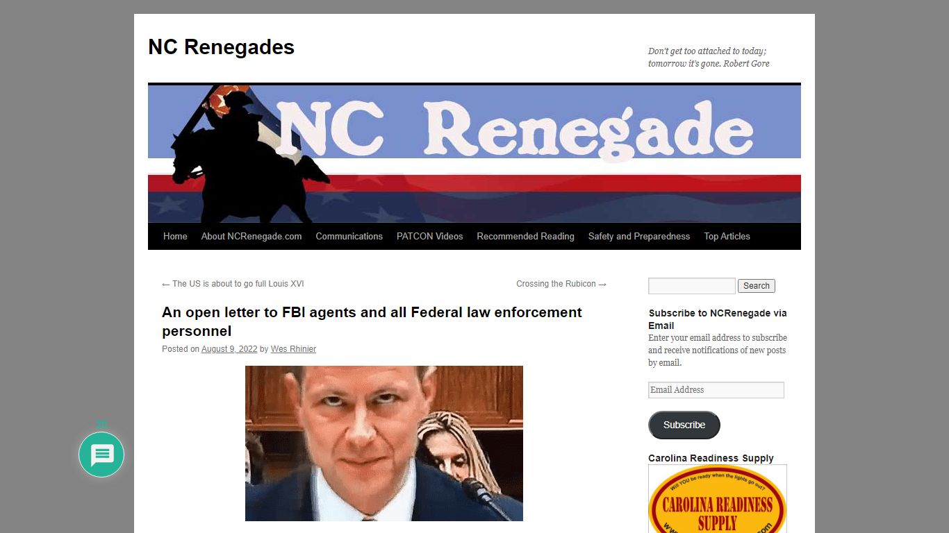 An open letter to FBI agents and all Federal law enforcement personnel ...